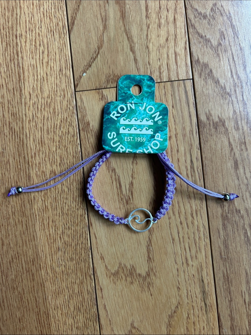 Ron Jon Surf Shop Lavender Braided Bracelet